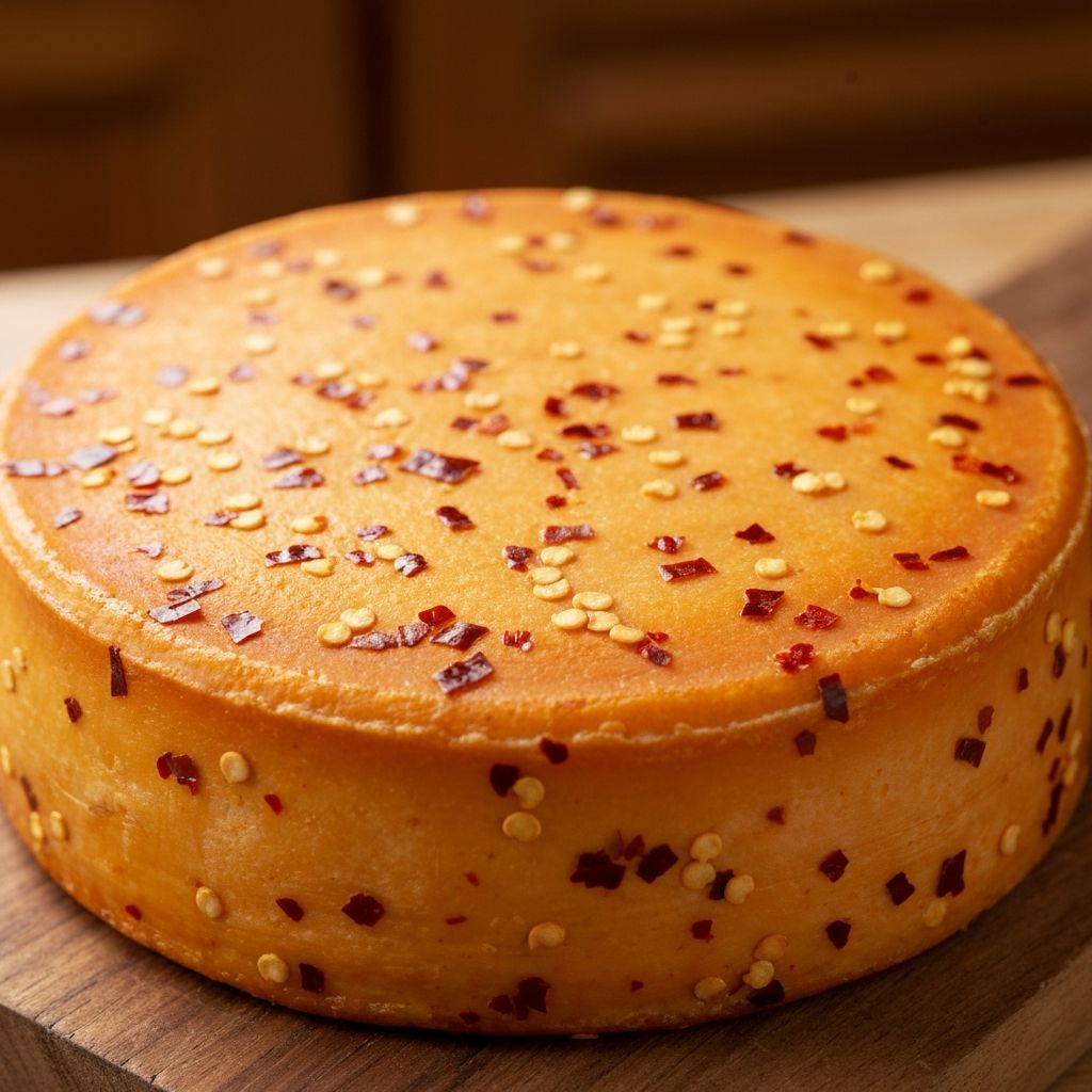 Queijo Artesanal Prensado c/ Pimenta (500g)